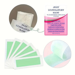 10 Hair Removal Wax Strips Quick & Painless Body Waxing Strip for Women & Men