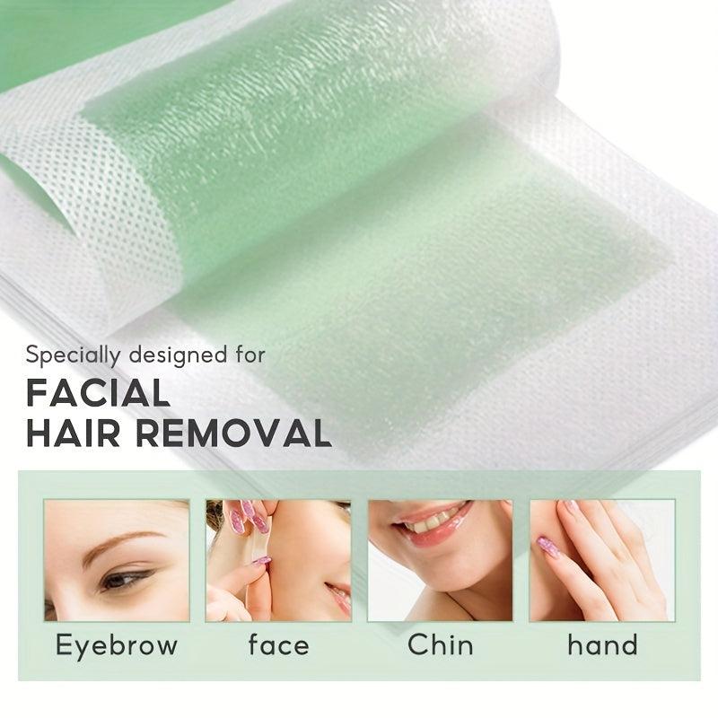 10 Hair Removal Wax Strips Quick & Painless Body Waxing Strip for Women & Men