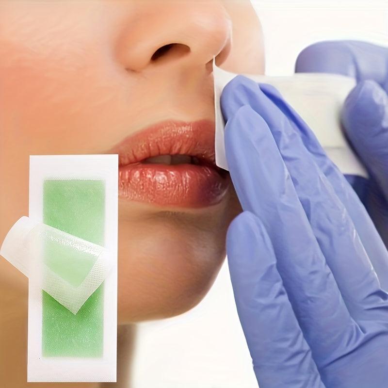 10 Hair Removal Wax Strips Quick & Painless Body Waxing Strip for Women & Men