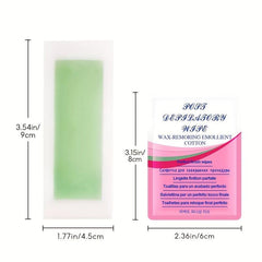 10 Hair Removal Wax Strips Quick & Painless Body Waxing Strip for Women & Men