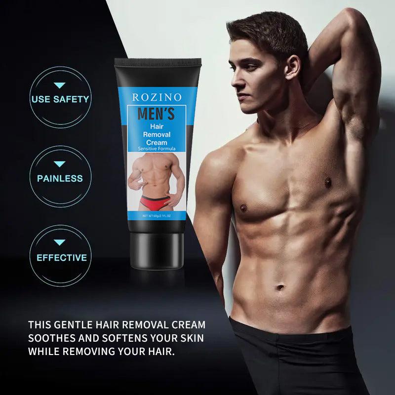 60g Men's Hair Removal Cream Gentle Skin Beard Armpit Leg Chest Hair Removal