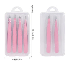 Stainless Steel Precision Tweezers for Hair Removal