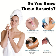 Crystal Hair Eraser Tool for Smooth Skin - Reusable & Washable Nano Hair Remover