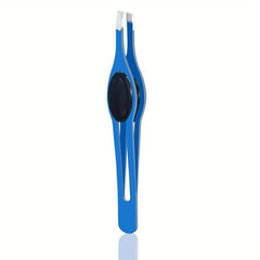 Colorful Hair Stainless Steel Slanted Tweezers for Eyebrows