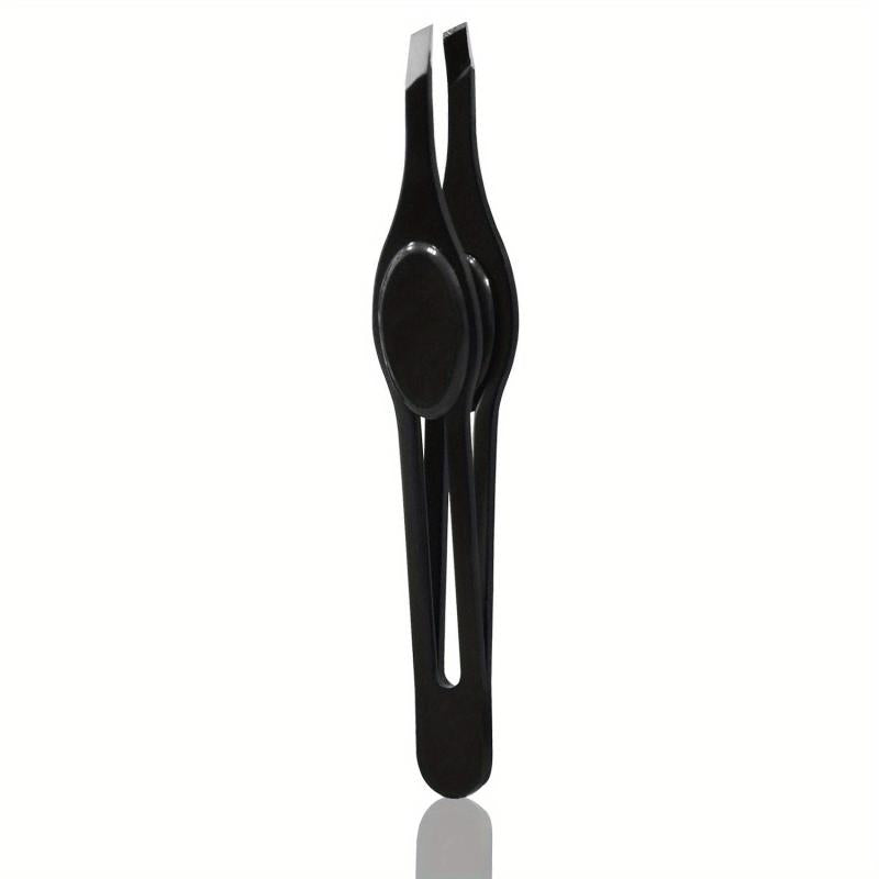 Colorful Hair Stainless Steel Slanted Tweezers for Eyebrows