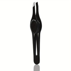Colorful Hair Stainless Steel Slanted Tweezers for Eyebrows
