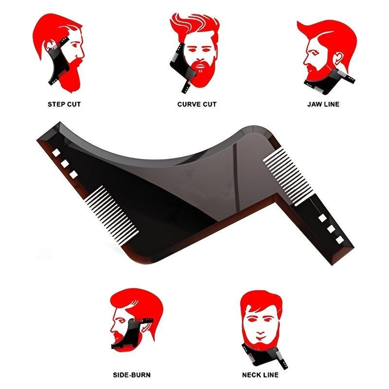 All In One Beard Shaping Tool Beard Comb Styling Template