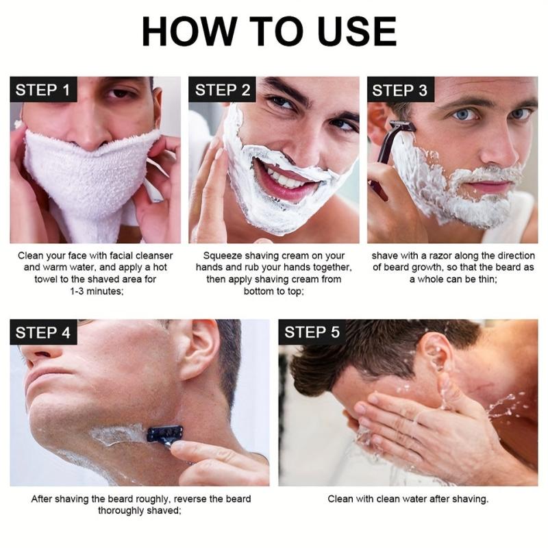 Natural Shaving Cream For Men Softens Beard