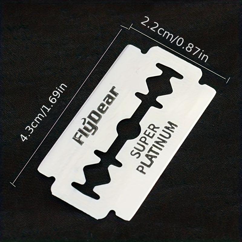 Vintage Double Edge Razor Blades for Shaving - Stainless Steel Barber Tool