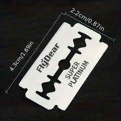 Vintage Double Edge Razor Blades for Shaving - Stainless Steel Barber Tool