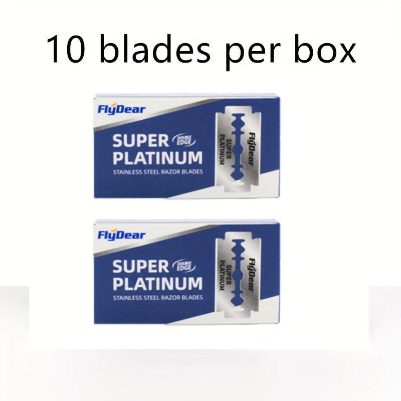 Vintage Double Edge Razor Blades for Shaving - Stainless Steel Barber Tool