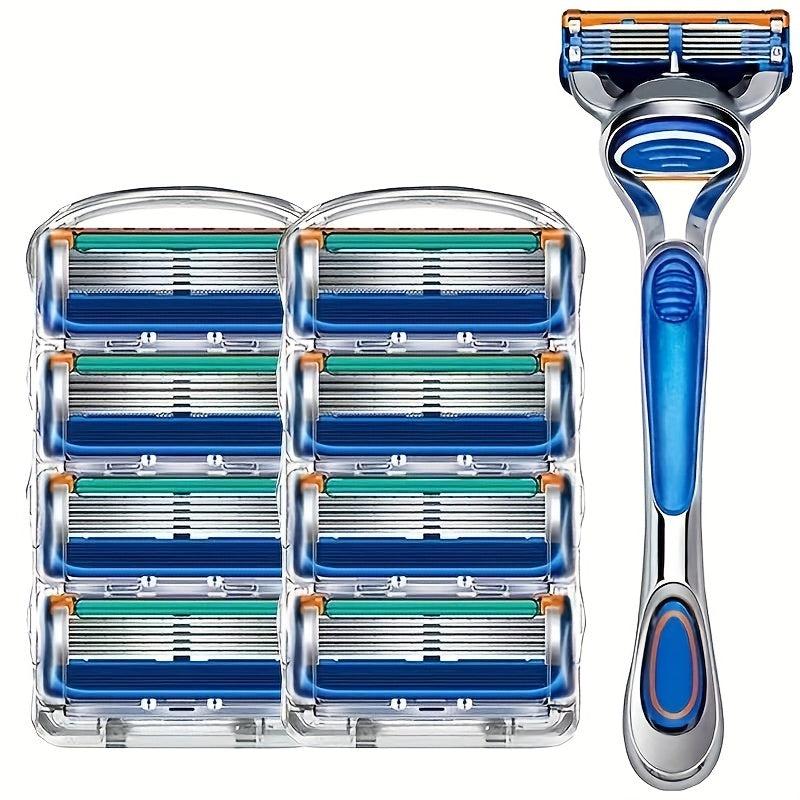 5 Layer Razor Blade Manual Beard Scraper Head Stainless Steel 4-36 Pcs