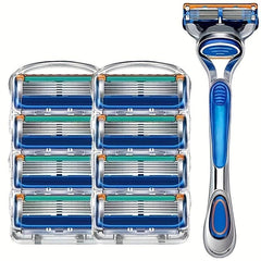 5 Layer Razor Blade Manual Beard Scraper Head Stainless Steel 4-36 Pcs