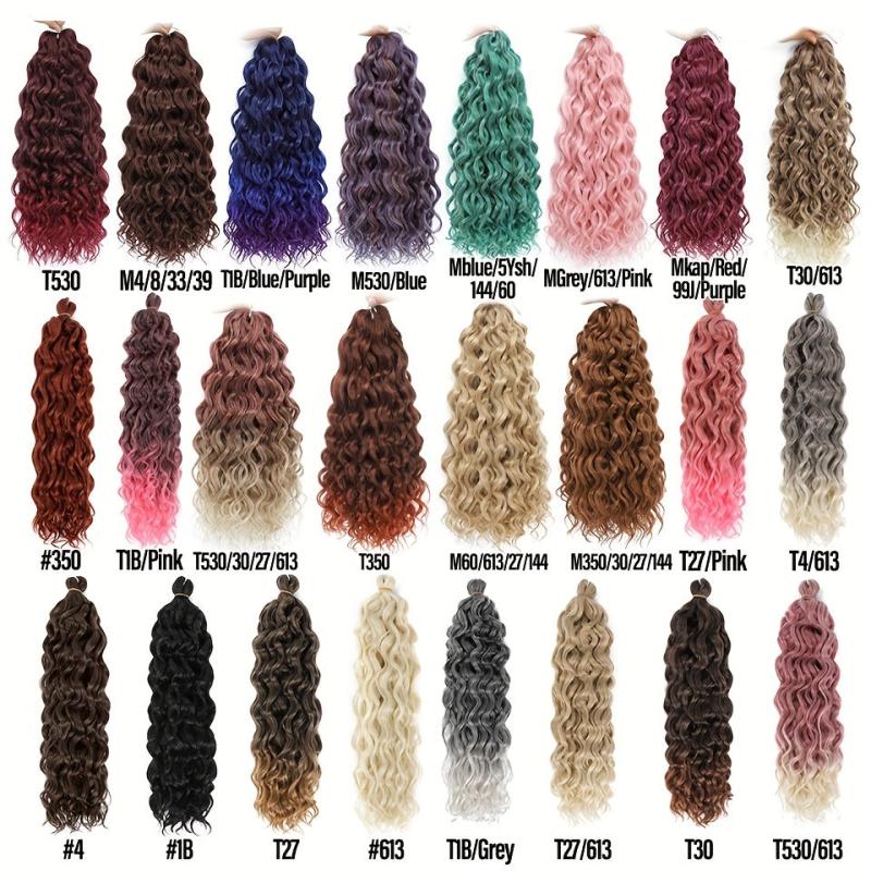 Long Curly Braids Hair Pieces Synthetic Crochet Hair Extensions