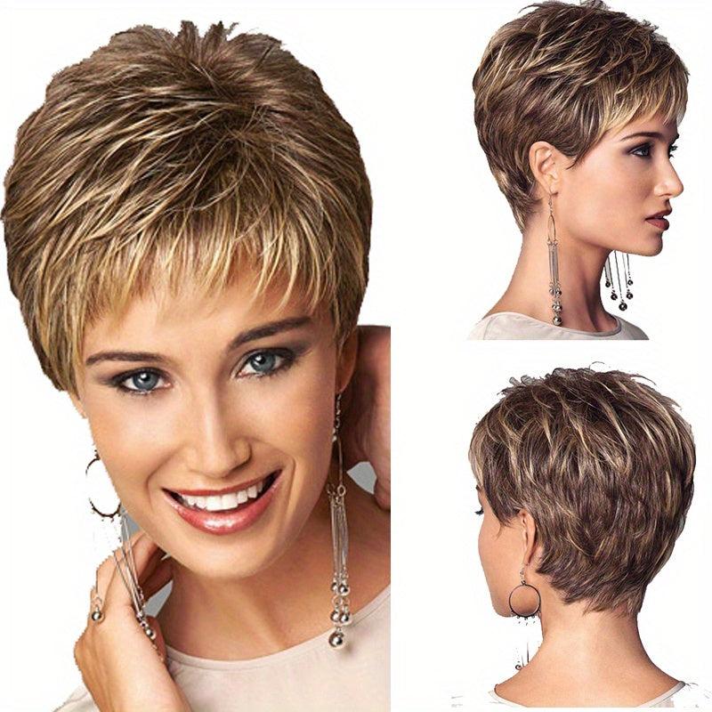 Short Curly Pixie Cut Wig With Bangs for Beginners