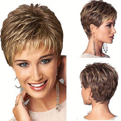 Short Curly Pixie Cut Wig With Bangs for Beginners