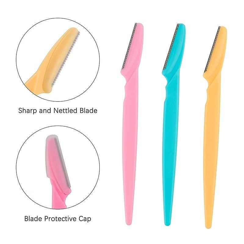 5pcs Eyebrow Razors Exfoliating Dermaplaning Tool Face Razor And Eyebrow Shaper