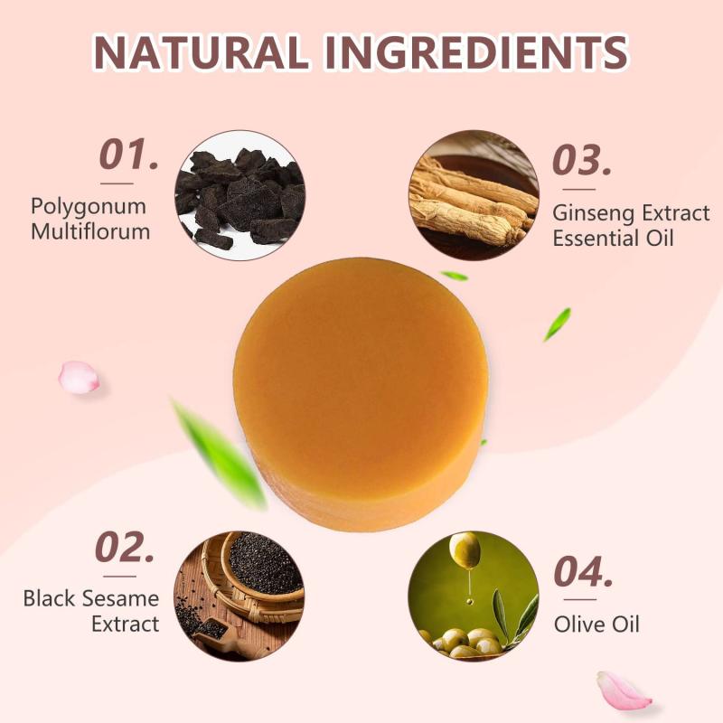 60g Polygonum Essence Hair Soap for Moisturizing & Softening