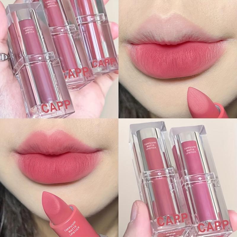 6-Color Matte Lip Gloss, Long-Lasting with Moisturizing Formula