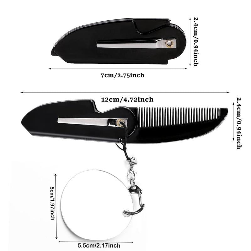 Portable Foldable Comb Travel Pocket Comb Beard Comb Fine Tooth Comb