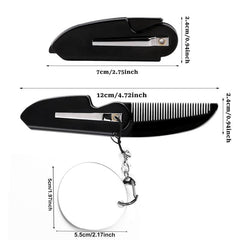 Portable Foldable Comb Travel Pocket Comb Beard Comb Fine Tooth Comb