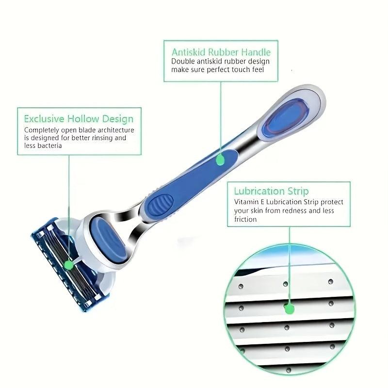 5 Layer Razor Blades 36 24 12 8 4pcs Replacement Blades Vintage Wet Shave
