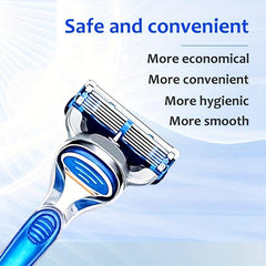 5-Layer Manual Safety Razor Set - Stainless Steel Blades - Halloween Chrismas