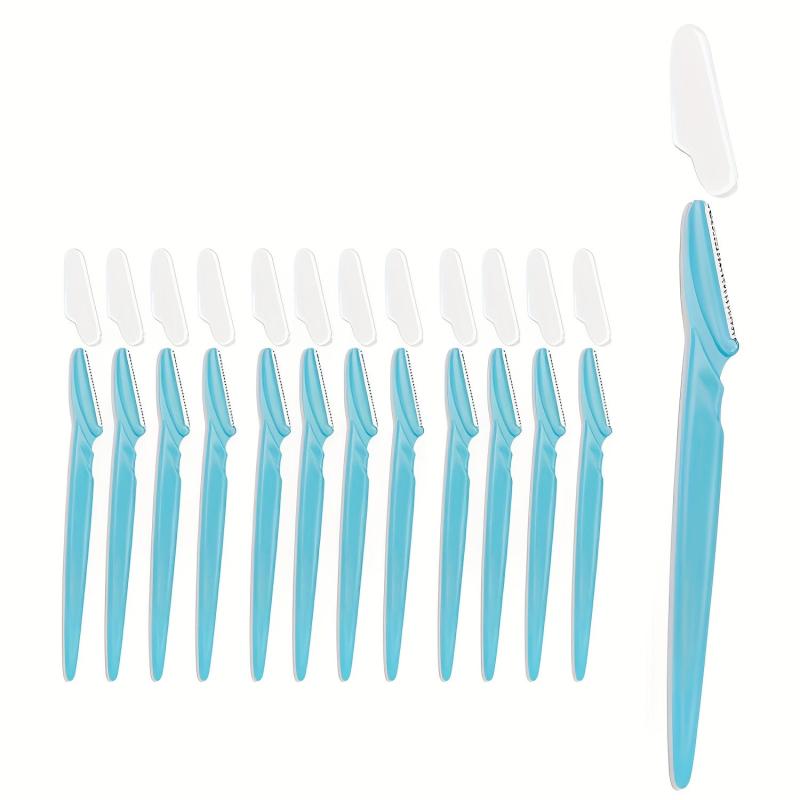 12 Pcs Eyebrow Razor Women's Facial Exfoliating Tool