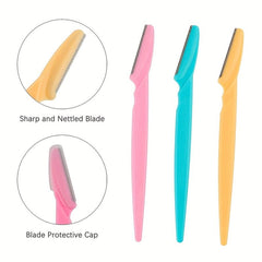 12 Pcs Eyebrow Razor Women's Facial Exfoliating Tool