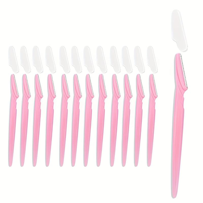 12 Pcs Eyebrow Razor Women's Facial Exfoliating Tool