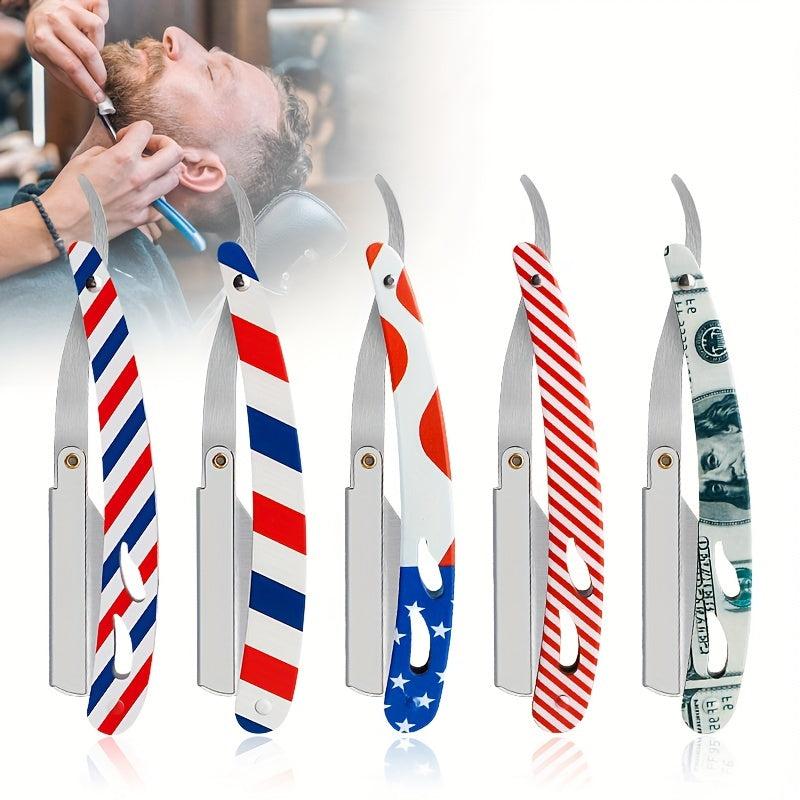 Foldable Hair Blade Barber Straight Razor For Men