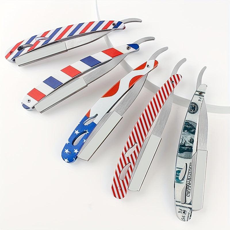 Foldable Hair Blade Barber Straight Razor For Men