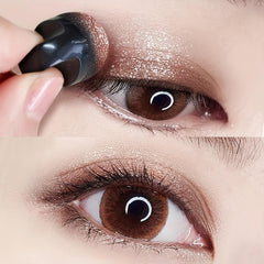 Carslan Magic Diamond Pearly Eyeshadow Palette with Sponge and Mirror