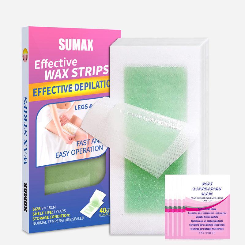 40 Hair Wax Removal Strips - Double Sided Paper - Hair Removal Beauty Tools