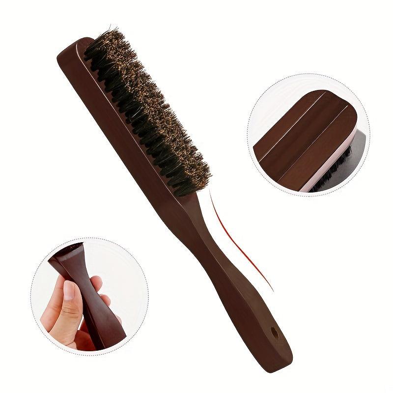 Mythus Beard Brush Styling Tool with Wood Handle