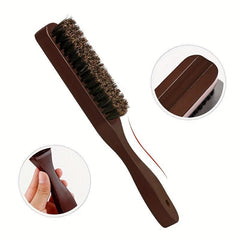 Mythus Beard Brush Styling Tool with Wood Handle