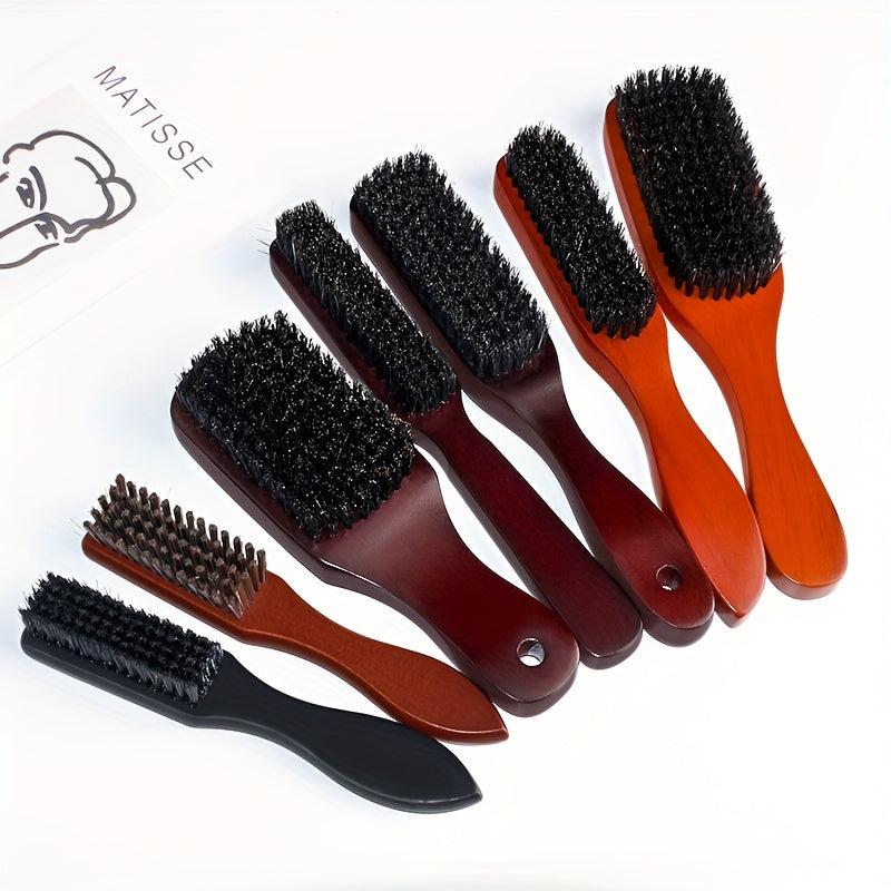 Mythus Beard Brush Styling Tool with Wood Handle