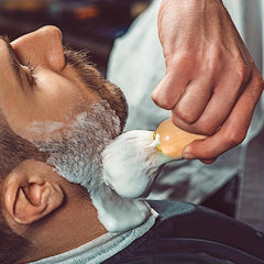 Men's 3-In-1 Shaving Brush Set with Stainless Steel Stand Holder