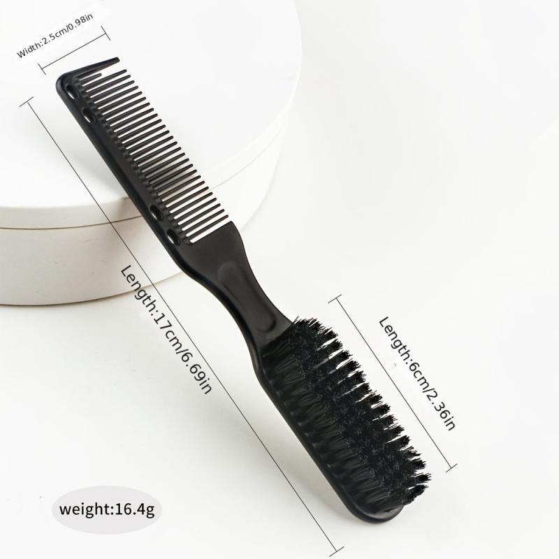 Men's Beard & Barber Comb Brush Portable Cleaning Brush