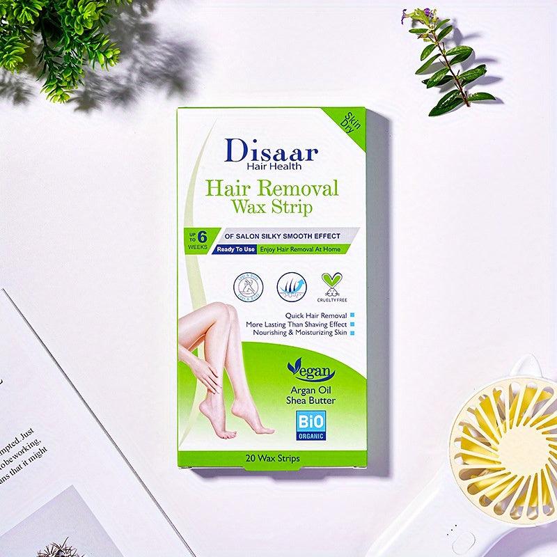 Hair Removal Waxing Strips for Smooth Skin - Legs, Underarms, Bikini Area