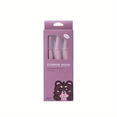 3pcs Foldable Women's Razors Makeup Facial Eyebrow Lip Razor