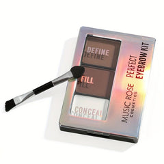 3 Shade Eyebrow Powder Kit - Natural Light Matte Texture