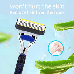 Reusable Classic Shaving Razor Stainless Steel Blades Safety Razor Set
