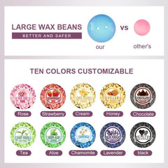 Rose Formula Hard Wax Beads 100g for Sensitive Skin