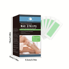28pcs Body Wax Strips for Women Hair Removal, Portable Tear Off Leg, Armpit, Lip