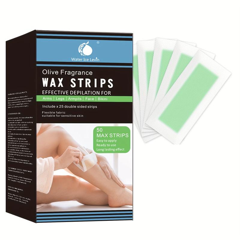 28pcs Body Wax Strips for Women Hair Removal, Portable Tear Off Leg, Armpit, Lip