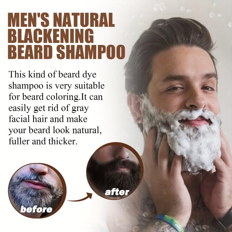 30ml Blackening Beard Shampoo For Men - Beard Coloring Product