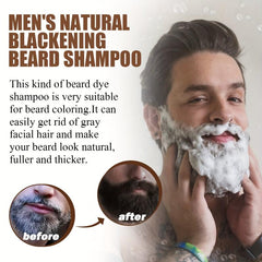 30ml Blackening Beard Shampoo For Men - Beard Coloring Product