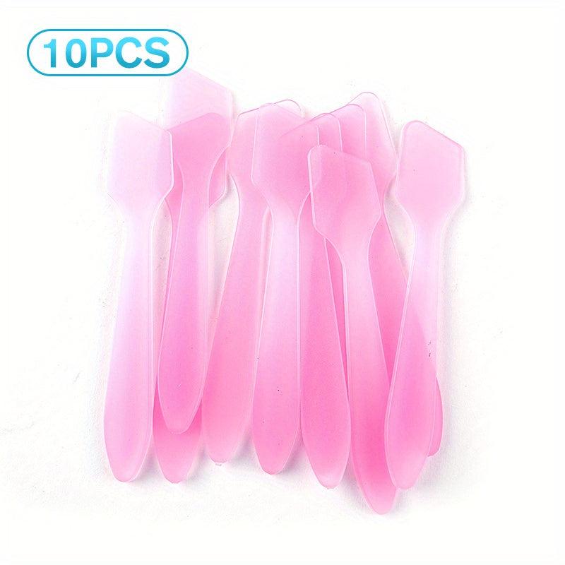 10 Pcs Mini Cosmetic Spatulas Scoop Makeup Mask Spoon Set