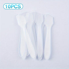 10 Pcs Mini Cosmetic Spatulas Scoop Makeup Mask Spoon Set